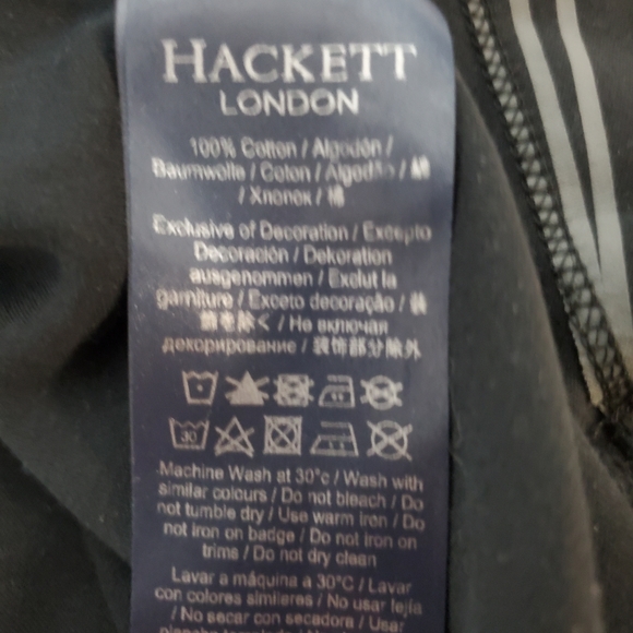 Hackett Aston Martin Racing Polo Shirt Size M Black Short Sleeve Pro London - Picture 3 of 7